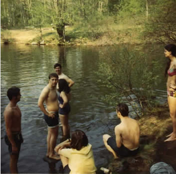 At the swimming hole