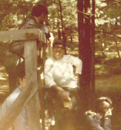 Tim Cusick leads some brothers in a smoke break.