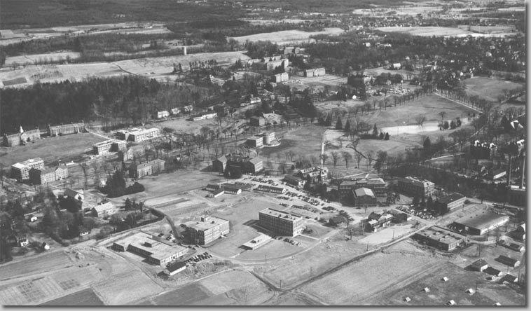 Aerial photograph of campus